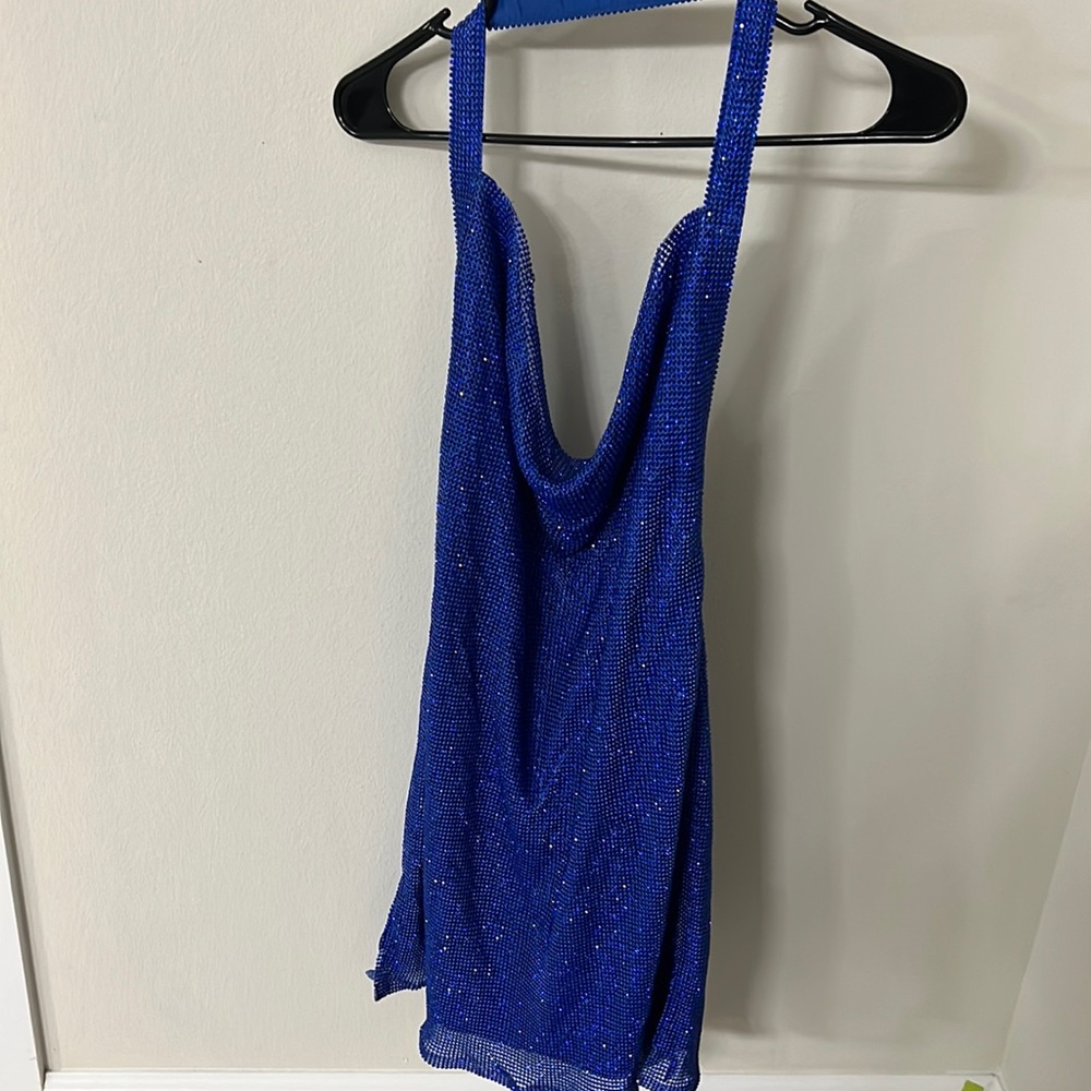 Brand new Meshki Meilani low back diamanté mini dress